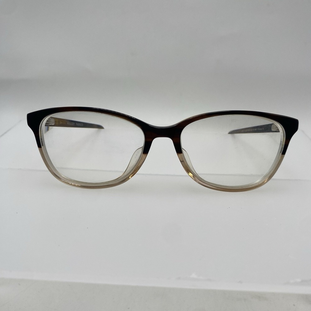 Warby Parker Eyeglasses Women FRAME ONLY Daisy Cat Eye 50-15-140 Brown Clear 531